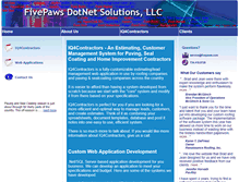 Tablet Screenshot of fivepaws.com